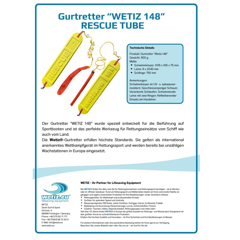 Gold Rescue Tube Rescue Tube 148